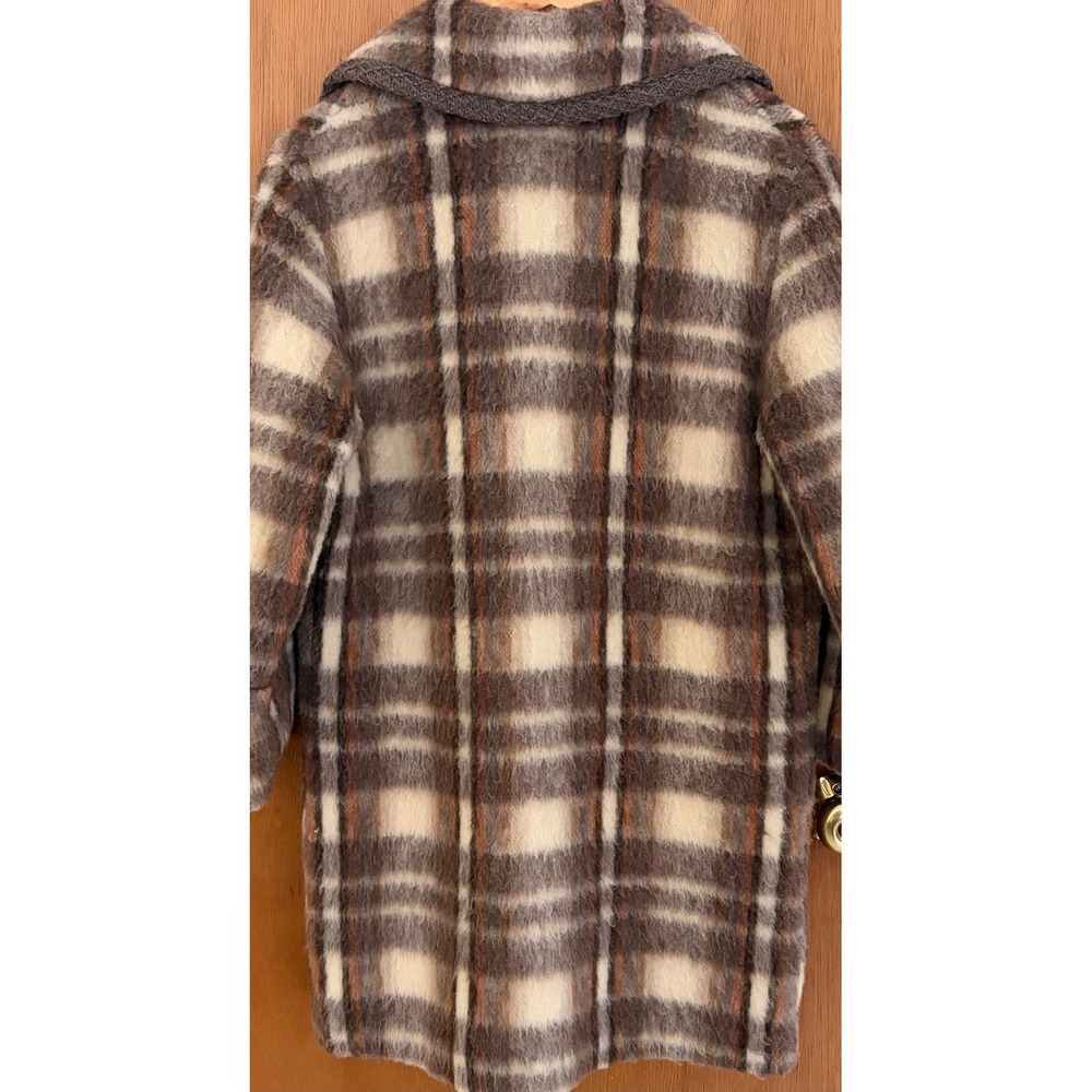 Vintage‎ Marbore France Wool Coat Plaid Size Medium FABULOUS - Picture 2 of 9